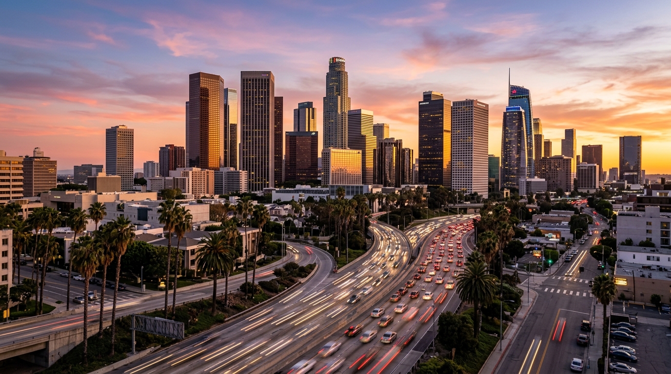 Los Angeles Service Areas - Downtown LA and Freeways